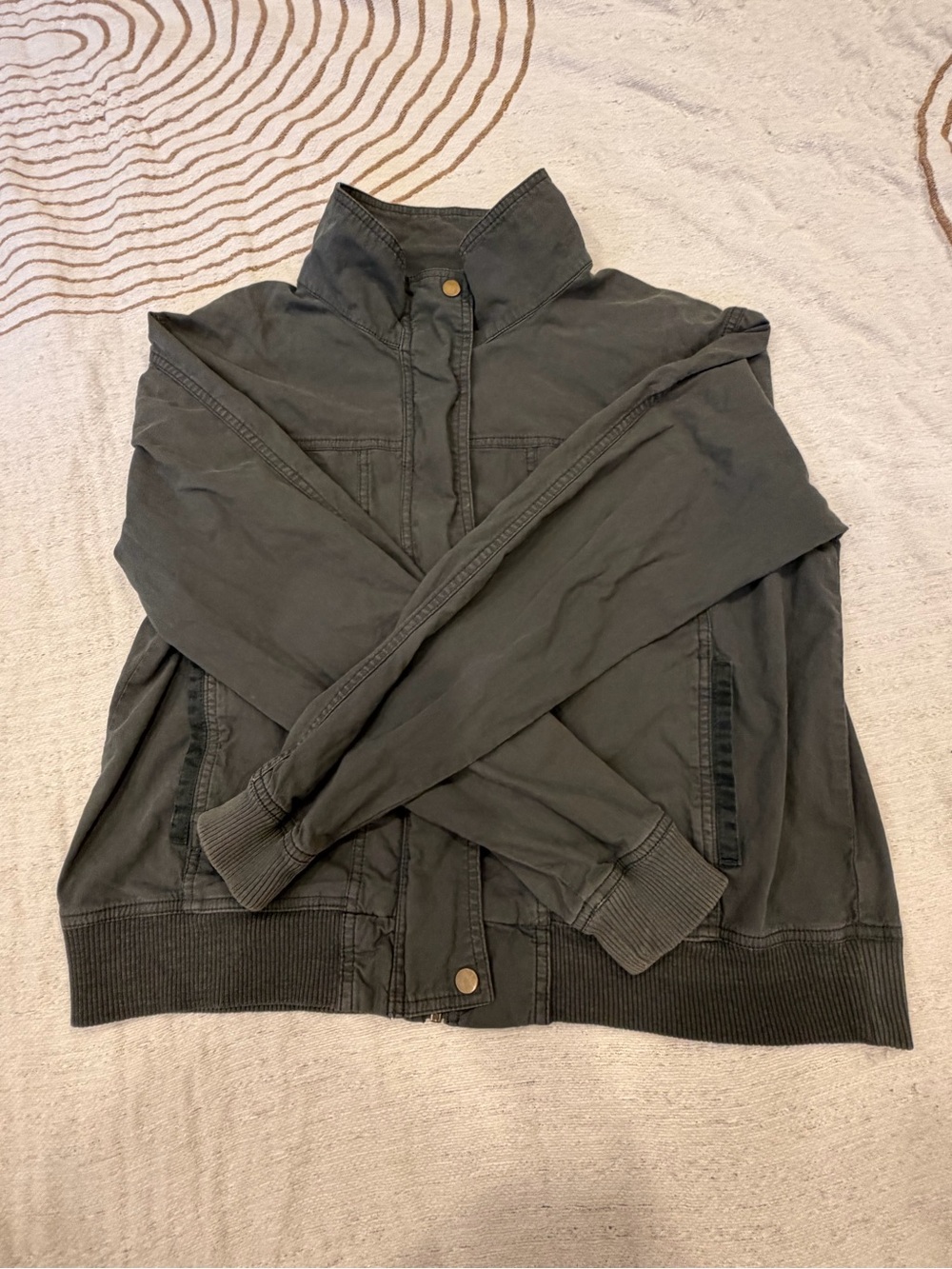 Women’s Sonoma Military-Style Zip Jacket - Muted Olive